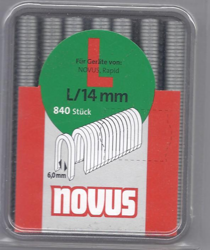 Kabelklammern  Novus  L/ Nr.7  840  Stück  14 mm